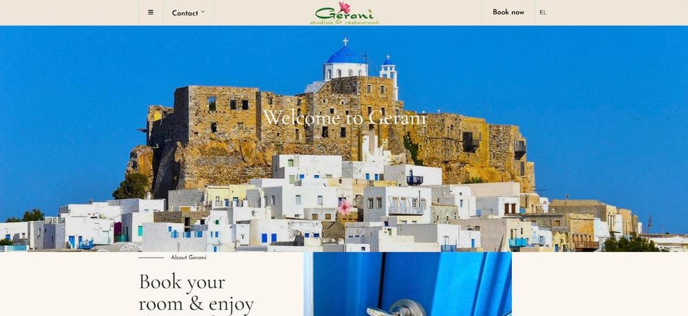 Στιγμιότυπο της αρχικής σελίδας του astypalaiagerani.gr